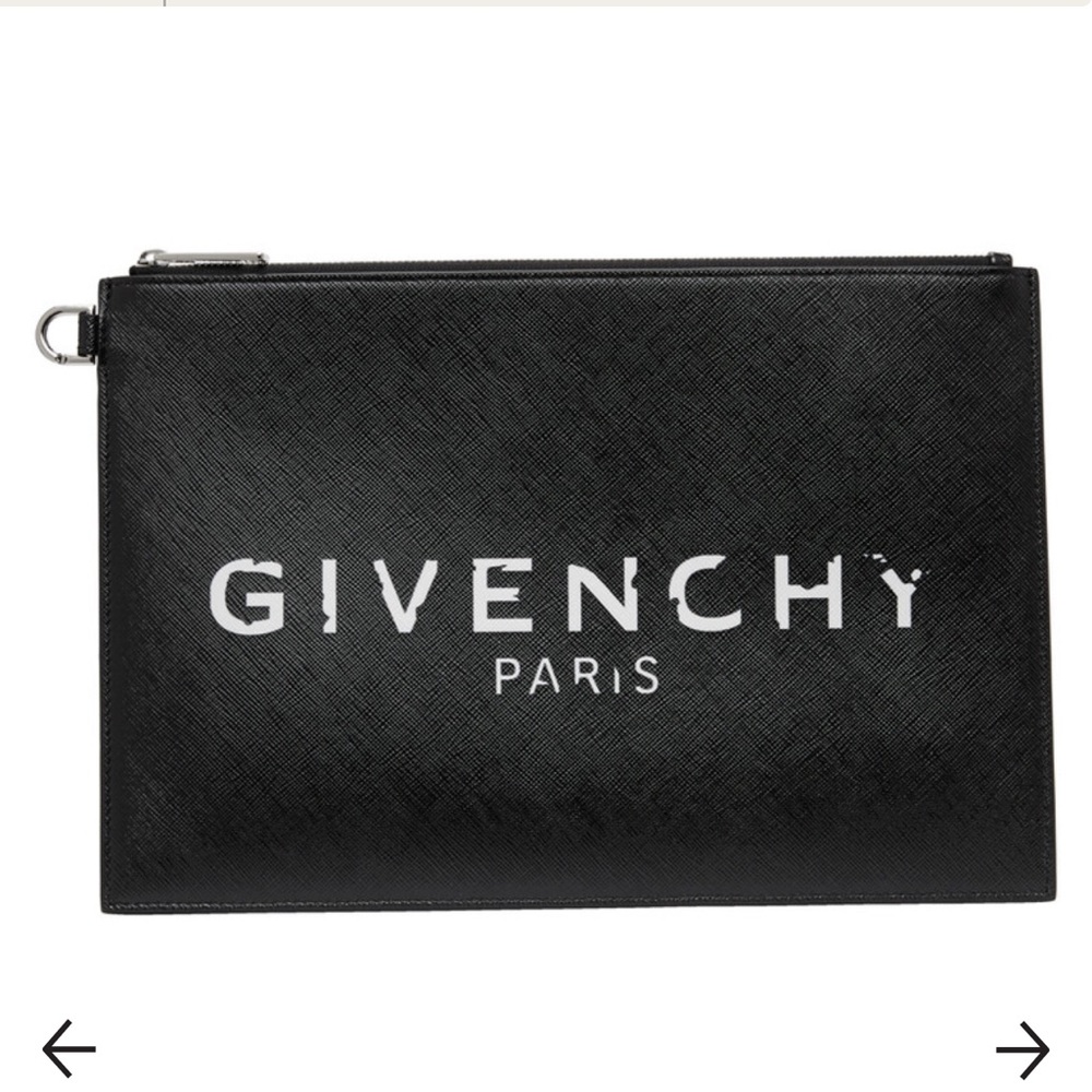 Givenchy black givenchy Paris iconic pouch